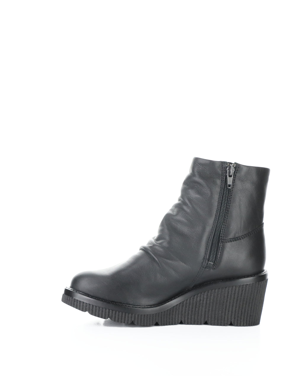 Alina Black Round Toe Boots