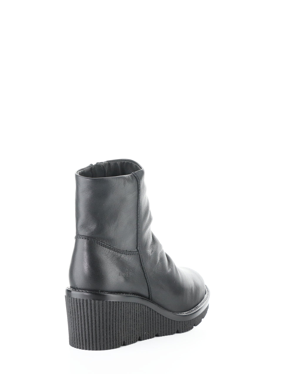 Alina Black Round Toe Boots