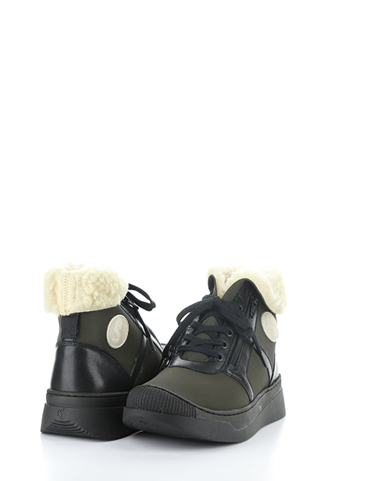 Alio759Sof Khaki Round Toe Boots