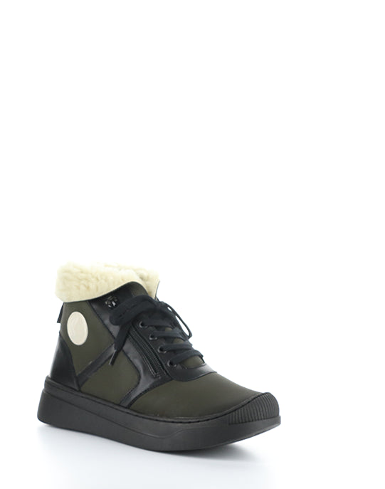 Alio759Sof 001 Khaki Smooth Leather/Faux Fur