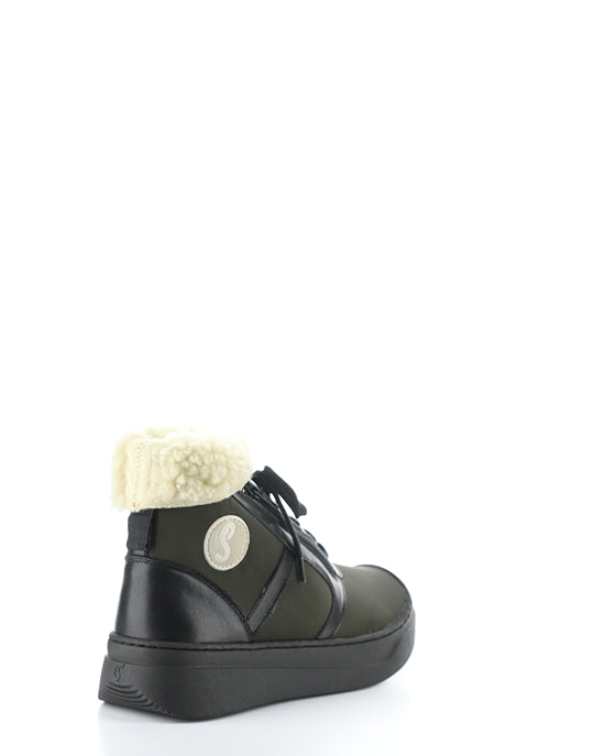 Alio759Sof Khaki Round Toe Boots