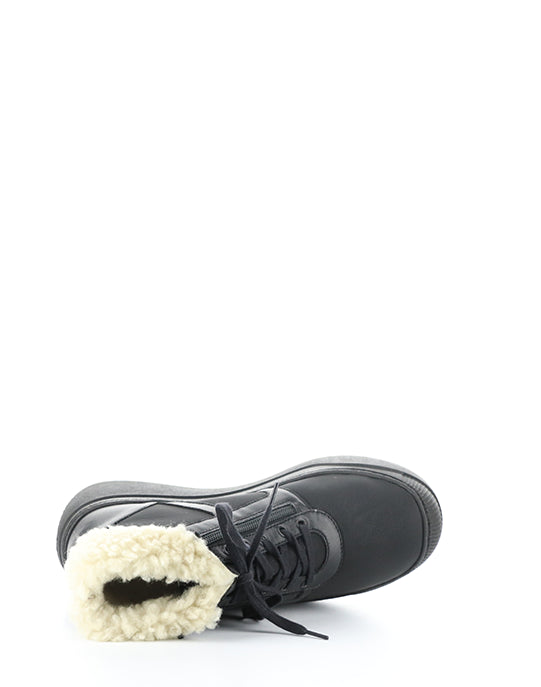 Alio759Sof Black Round Toe Boots