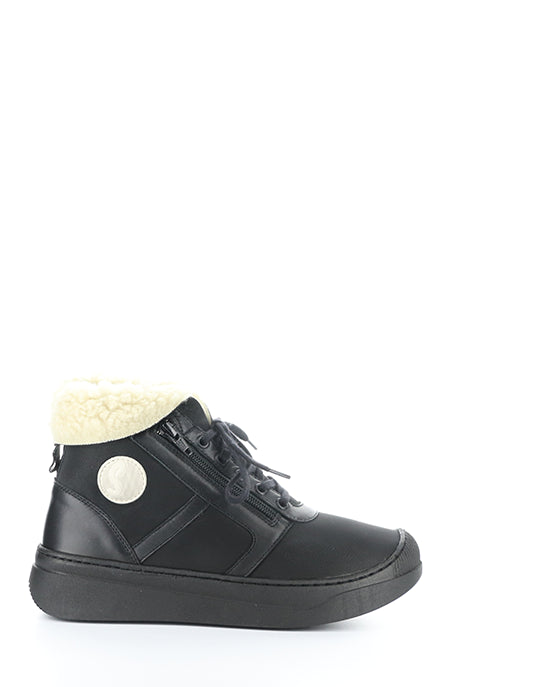 Alio759Sof Black Round Toe Boots