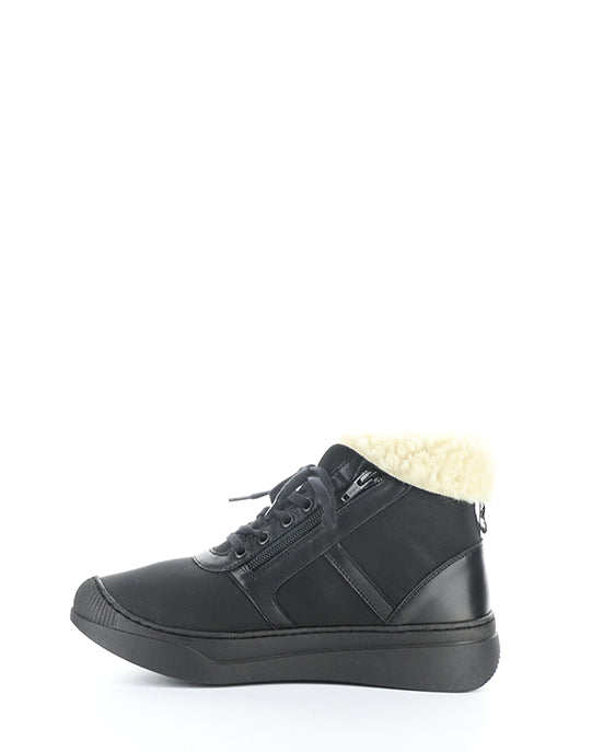 Alio759Sof Black Round Toe Boots