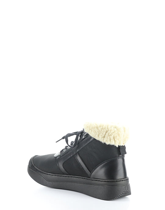 Alio759Sof Black Round Toe Boots