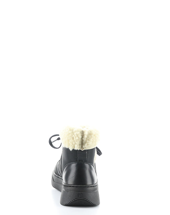 Alio759Sof Black Round Toe Boots