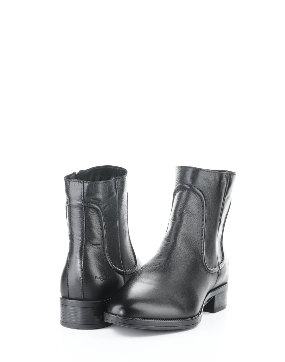 Aloft Black Round Toe Boots