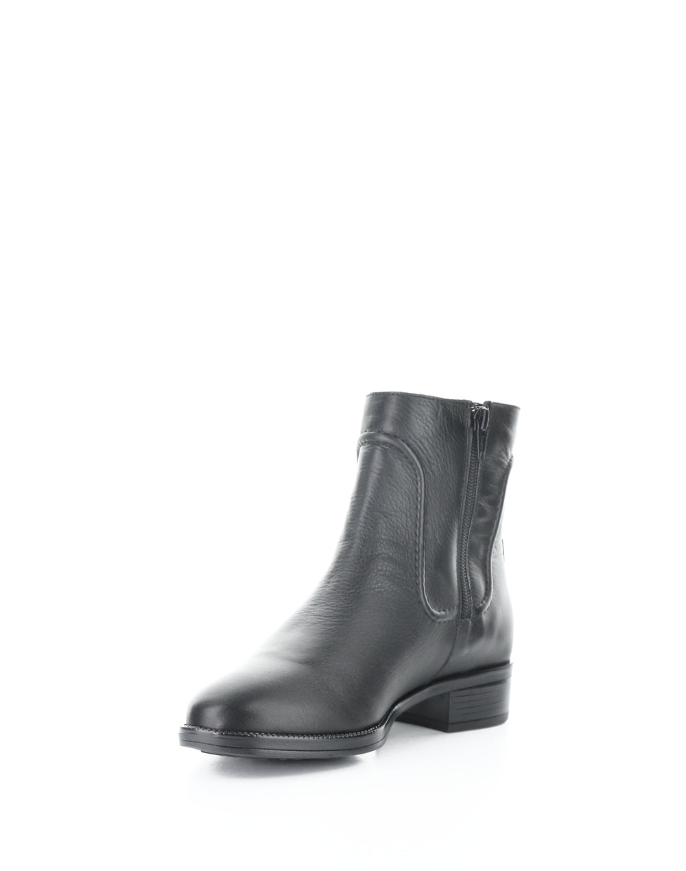 Aloft Black Round Toe Boots