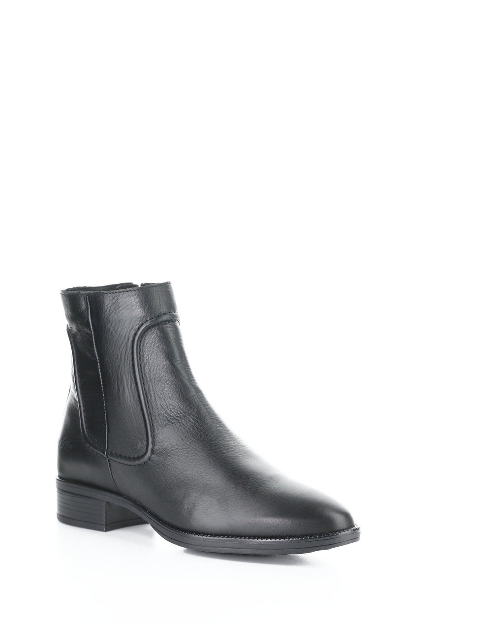 Aloft Black Round Toe Boots