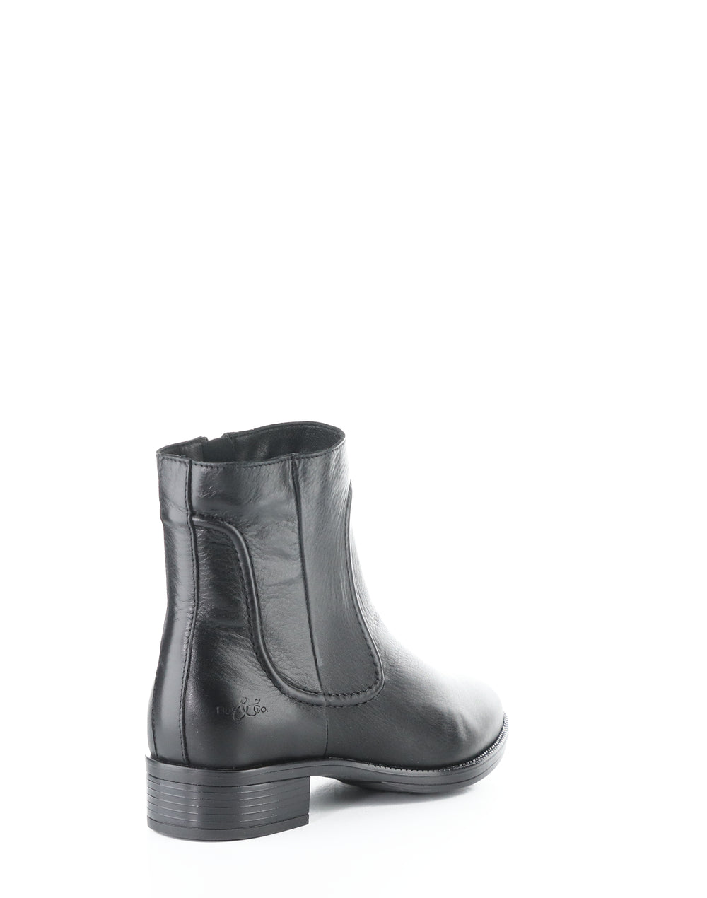 Aloft Black Round Toe Boots