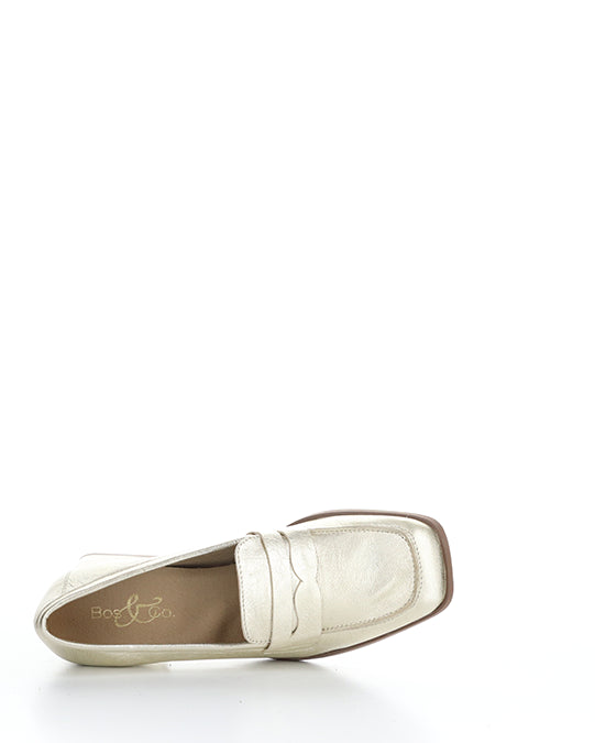 AMA CHAMPAGNE METALLIC LEATHER