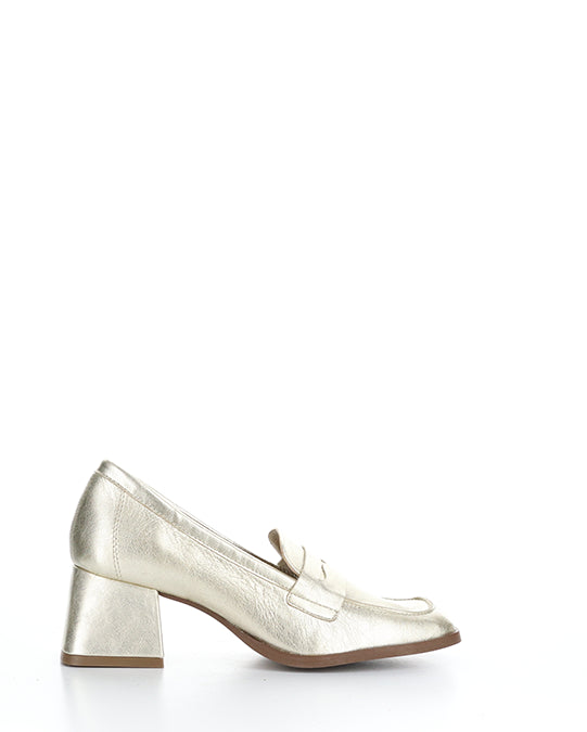 AMA CHAMPAGNE METALLIC LEATHER