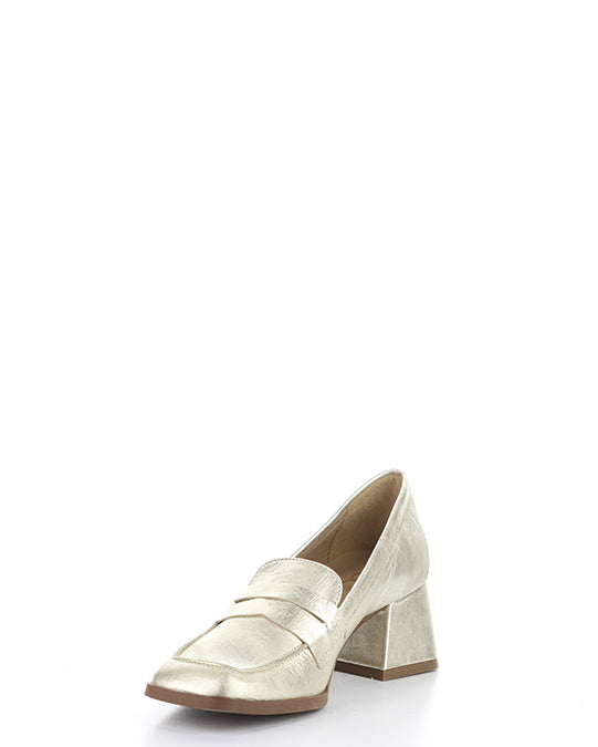 AMA CHAMPAGNE METALLIC LEATHER