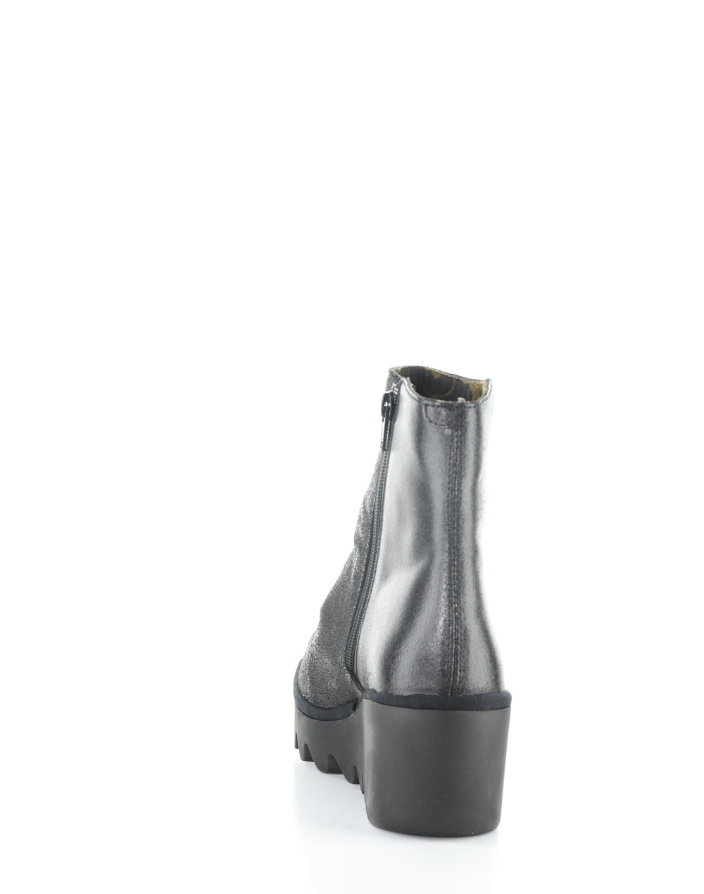 Baan538Fly 015 Silver/Blk Round Toe Boots