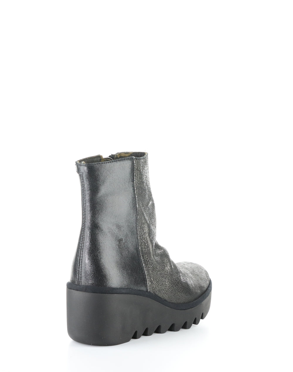 Baan538Fly 015 Silver/Blk Round Toe Boots