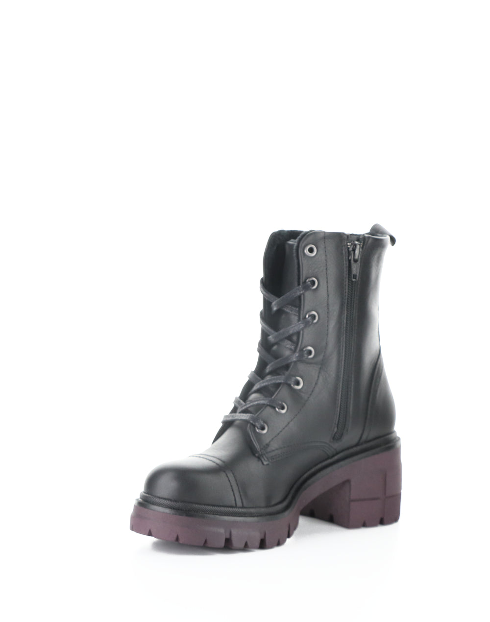 BARRETT BLACK/BORDO FEEL LEATHER