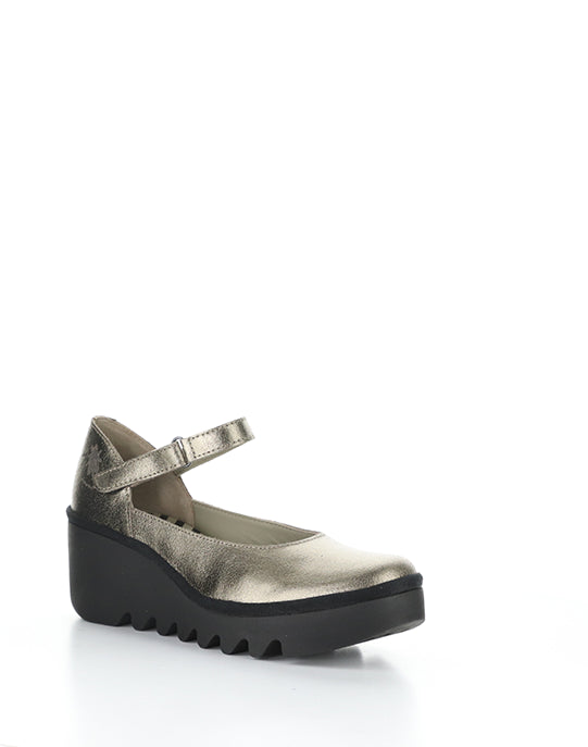 Bawo543Fly 009 Gold Velcro Shoes