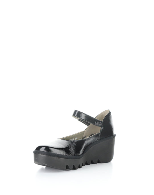 Bawo543Fly 010 Black Velcro Shoes