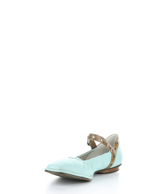 BEWI263FLY 001 SPEARMINT/CAMEL VELVET/RUG