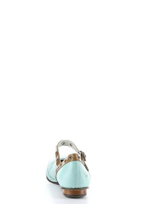 BEWI263FLY 001 SPEARMINT/CAMEL VELVET/RUG