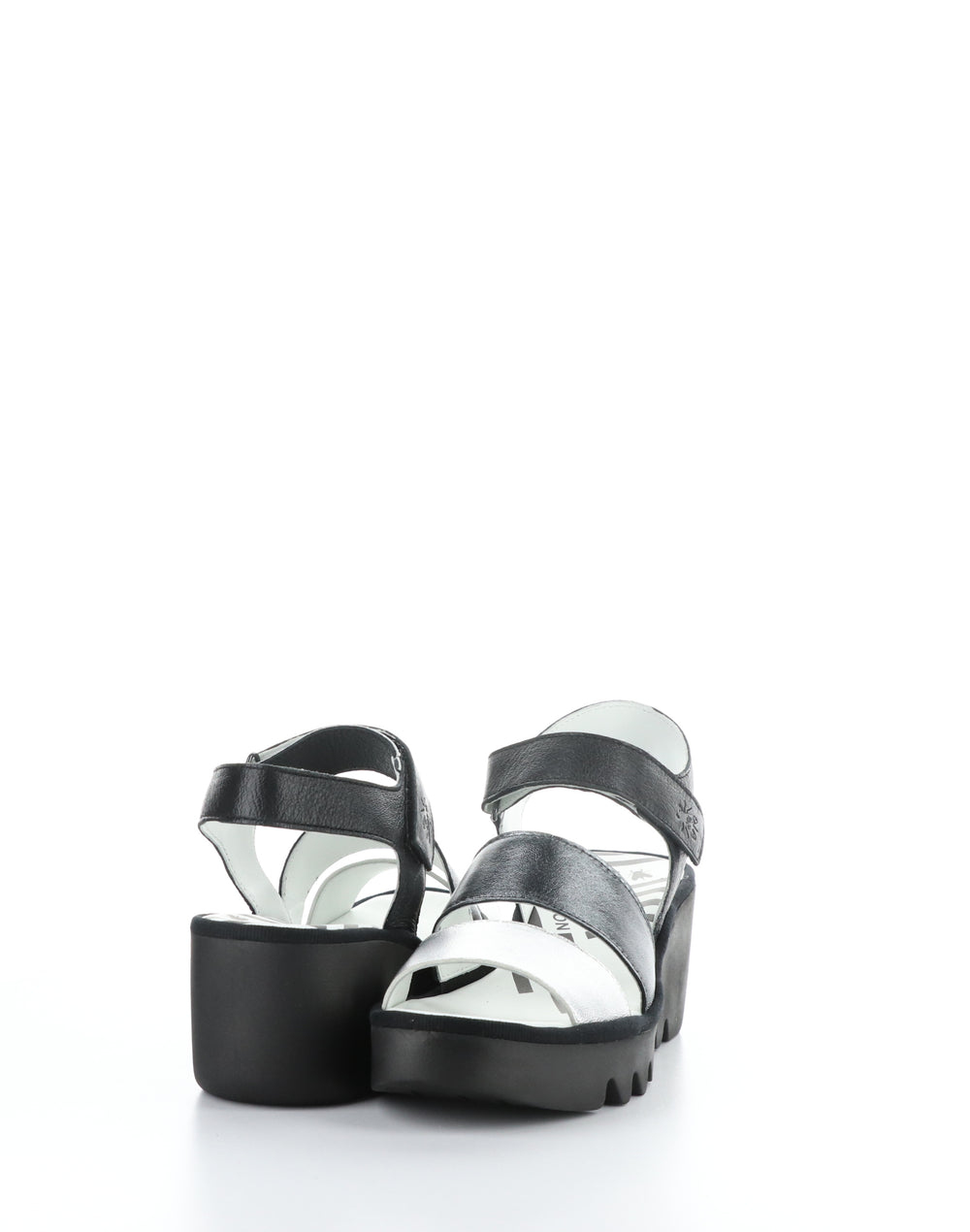 BEXY575FLY 007 SILVER/GRAPH/BLK Velcro Sandals