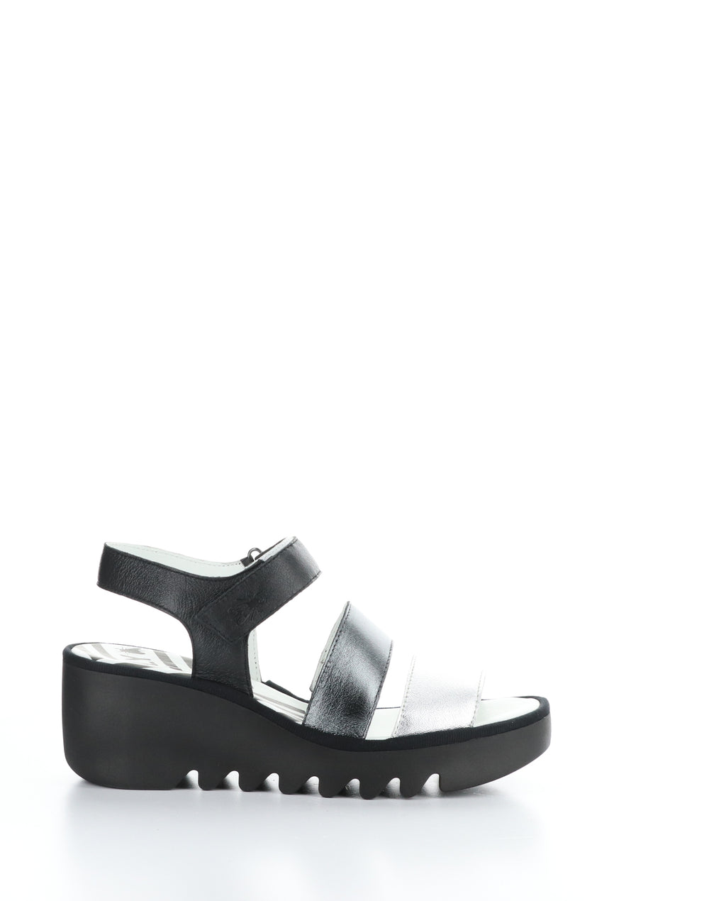 BEXY575FLY 007 SILVER/GRAPH/BLK Velcro Sandals