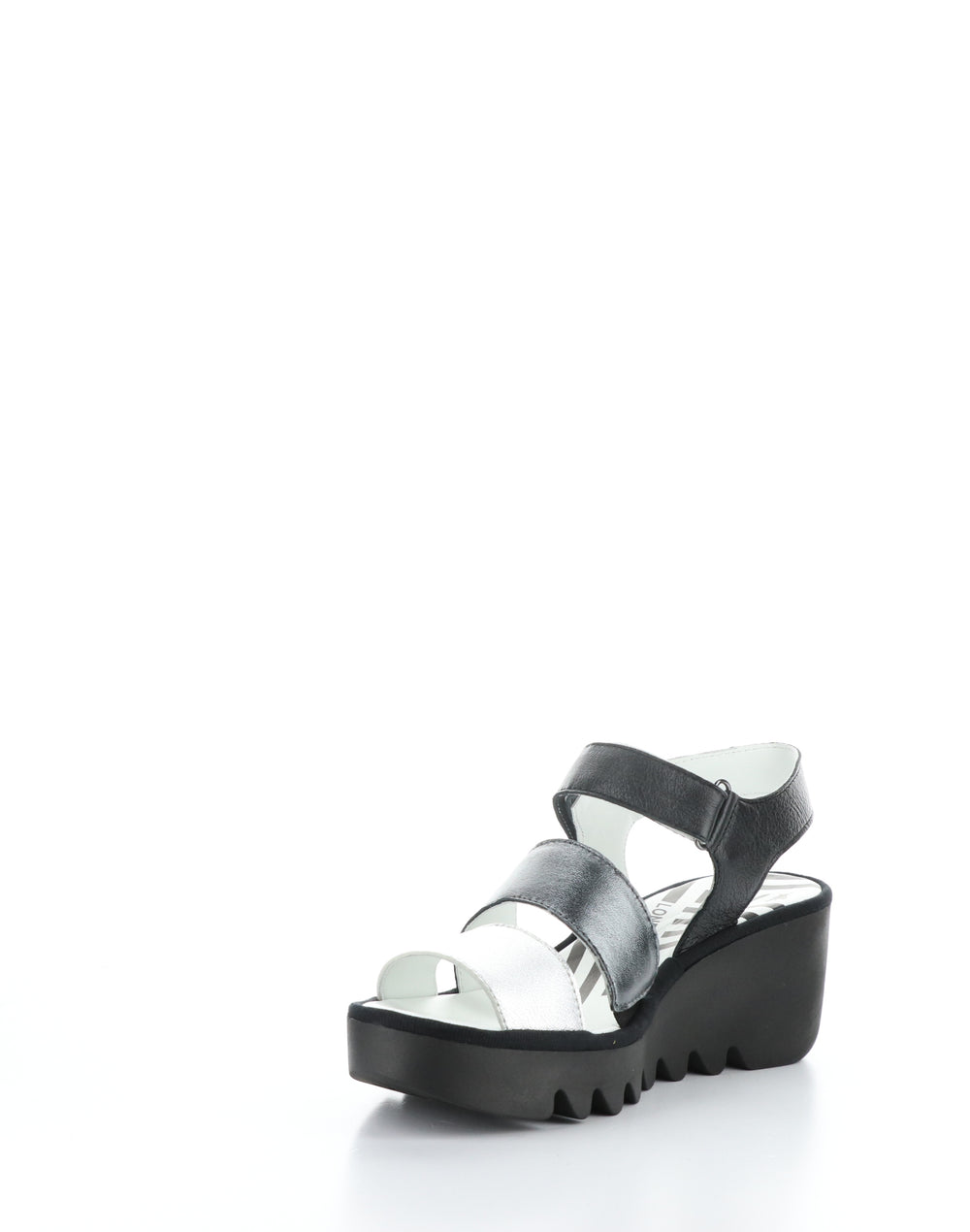 BEXY575FLY 007 SILVER/GRAPH/BLK Velcro Sandals