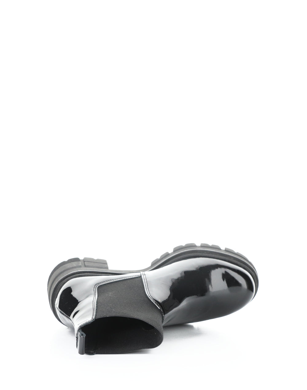 BIANC BLACK PATENT/ELASTIC