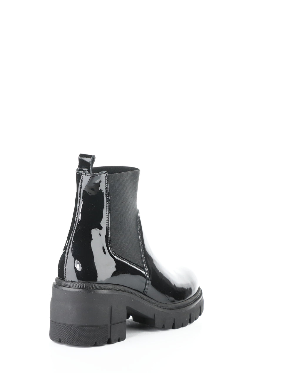 BIANC BLACK PATENT/ELASTIC