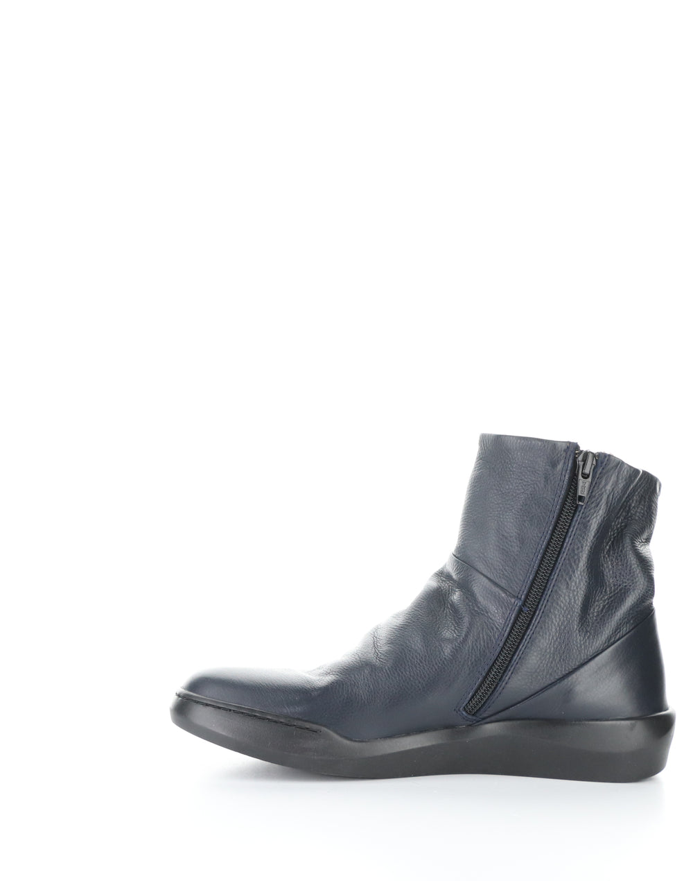 Bler550Sof 010 Navy Round Toe Boots