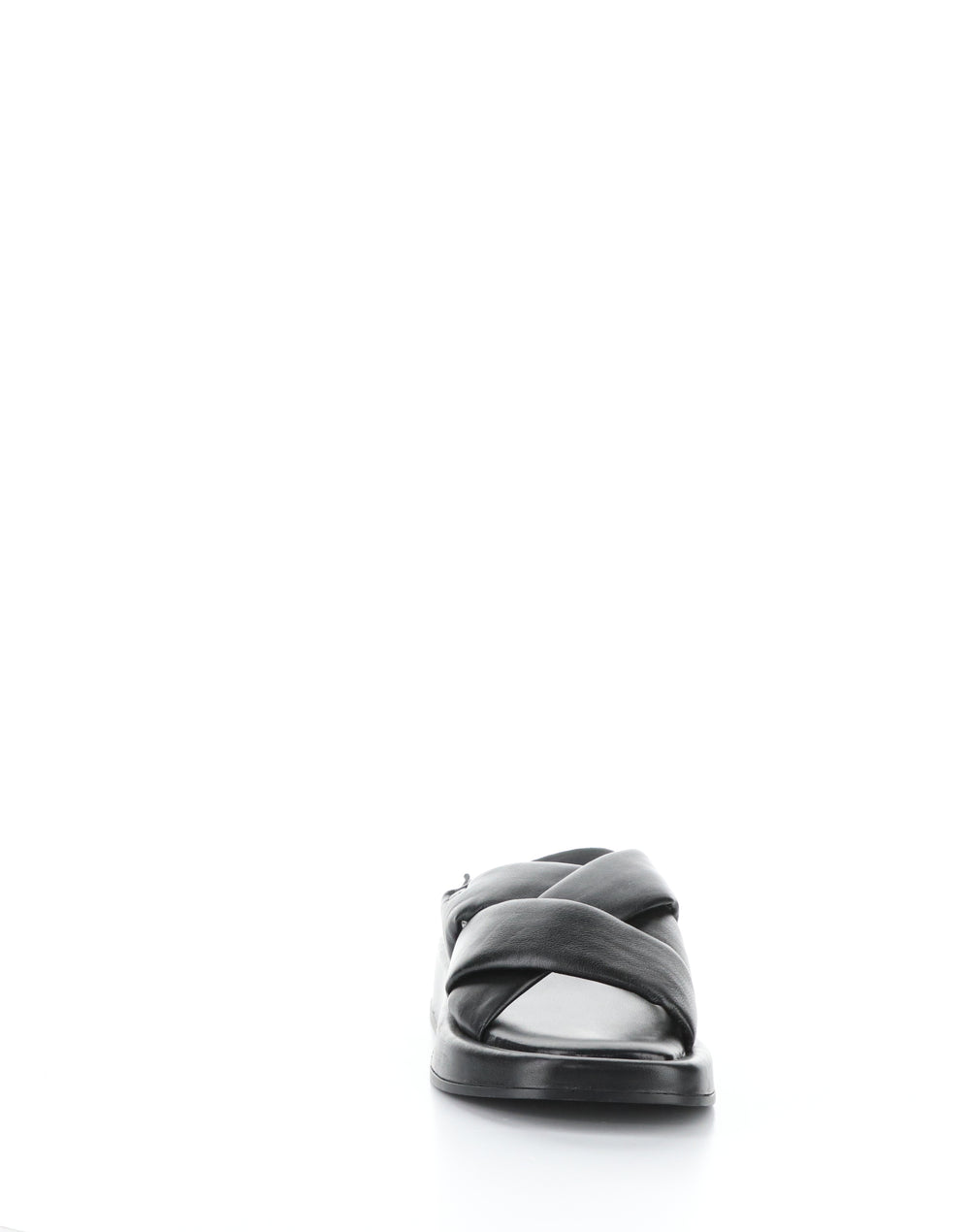 BLITZ BLACK Round Toe Sandals