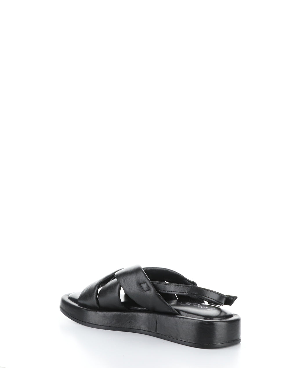 BLITZ BLACK Round Toe Sandals