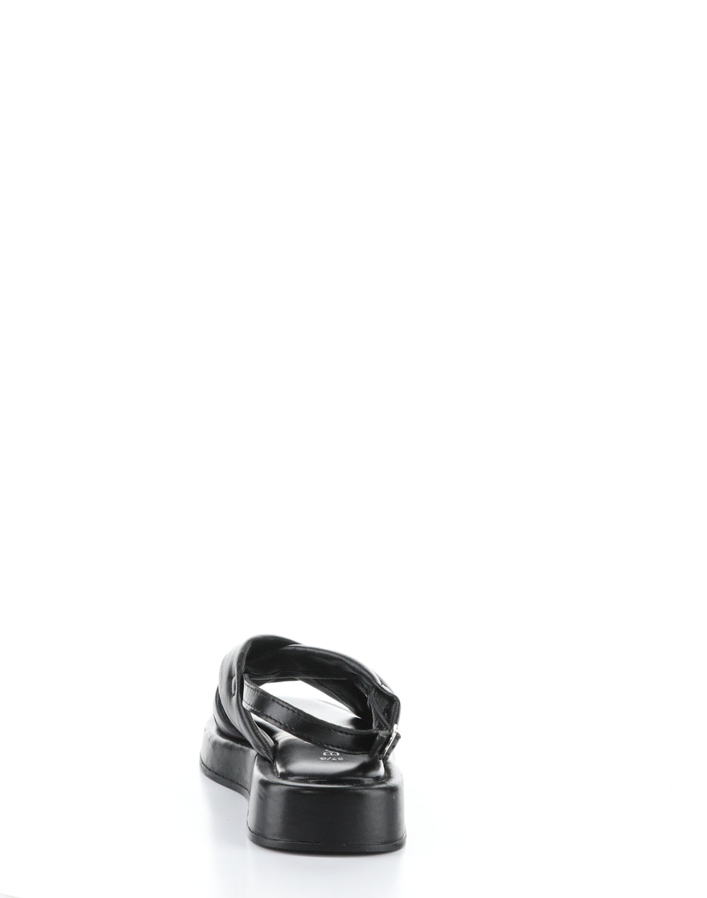 BLITZ BLACK Round Toe Sandals