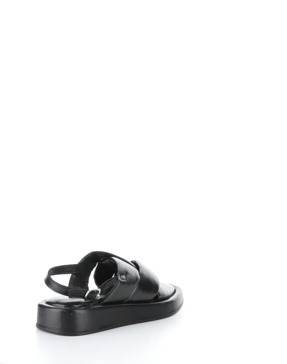BLITZ BLACK Round Toe Sandals