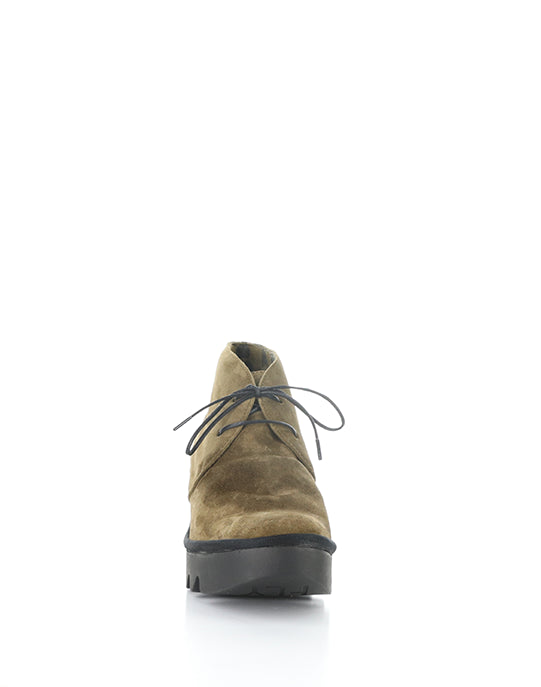 Brak593Fly 002 Elephant Round Toe Boots