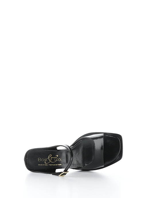 Braylen Black Square Toe Sandals