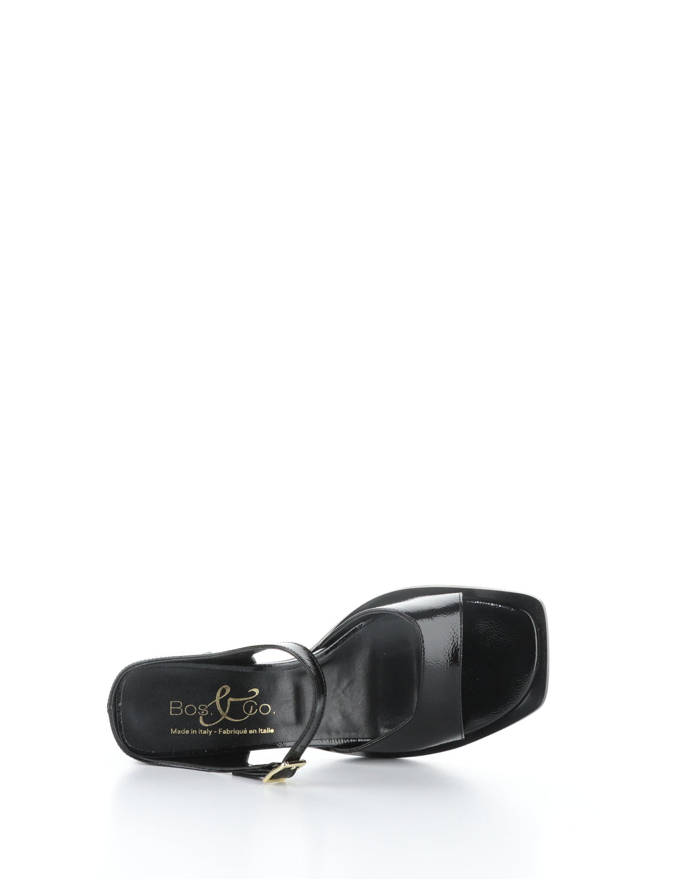 BRAYLEN BLACK Square Toe Sandals