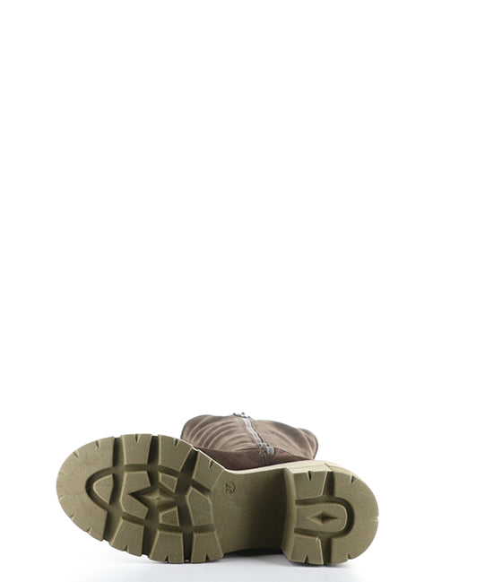 Brenna Dk Brown/Brown/Khaki Elasticated Boots