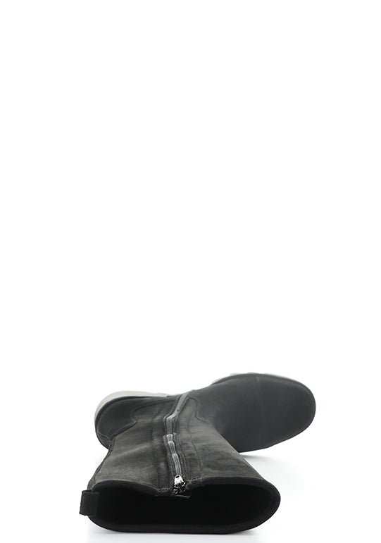 Budi603Fly 001 Black Oil Suede/Stretch