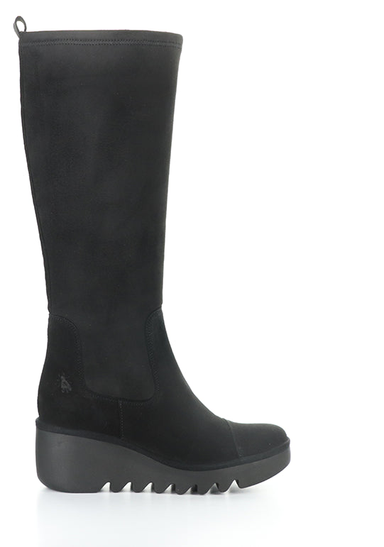 Budi603Fly 001 Black Oil Suede/Stretch