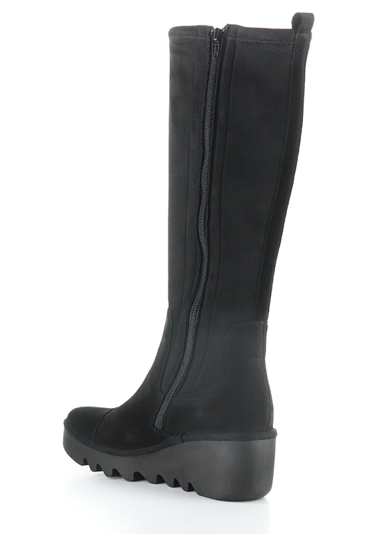 Budi603Fly 001 Black Oil Suede/Stretch