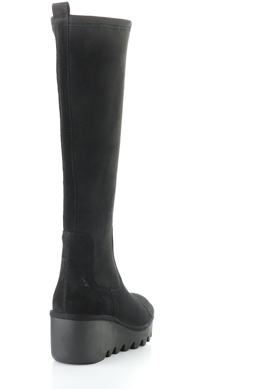 Budi603Fly 001 Black Oil Suede/Stretch