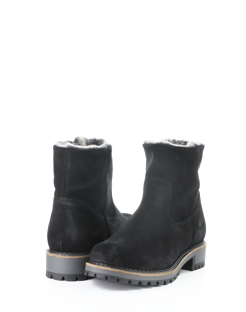 Calib Black Round Toe Boots