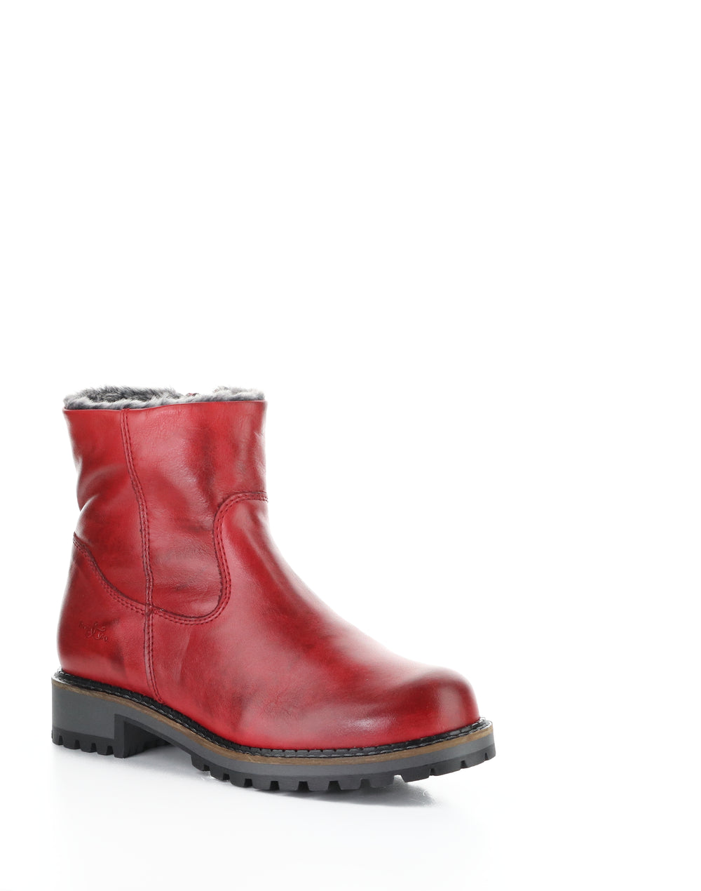 CALIB RED BRUSHFEEL/FATARA FAUXFUR