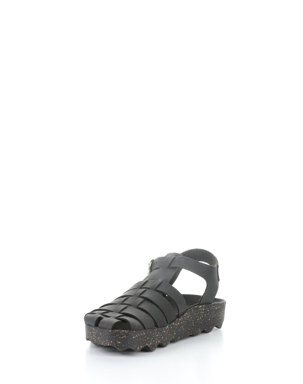 CALIX277ASP 000 BLACK Round Toe Sandals