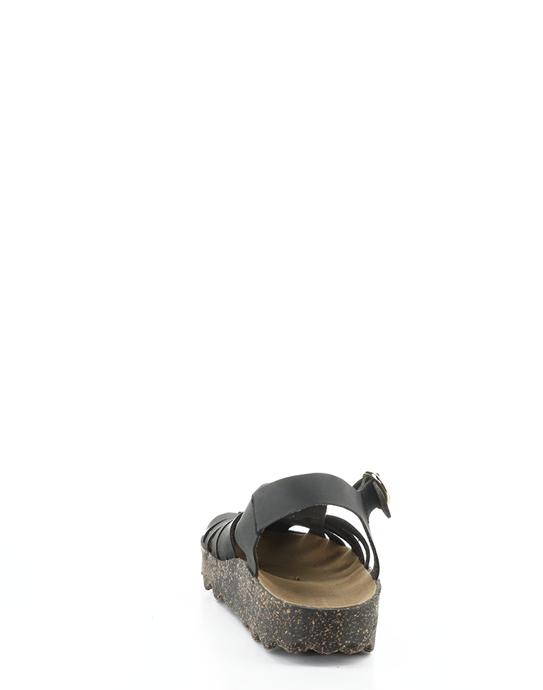 Calix277Asp 000 Black Round Toe Sandals