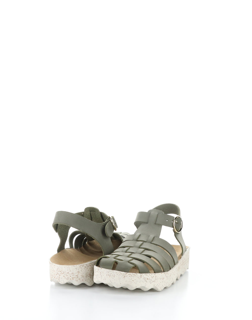 CALIX277ASP 005 KHAKI Round Toe Sandals