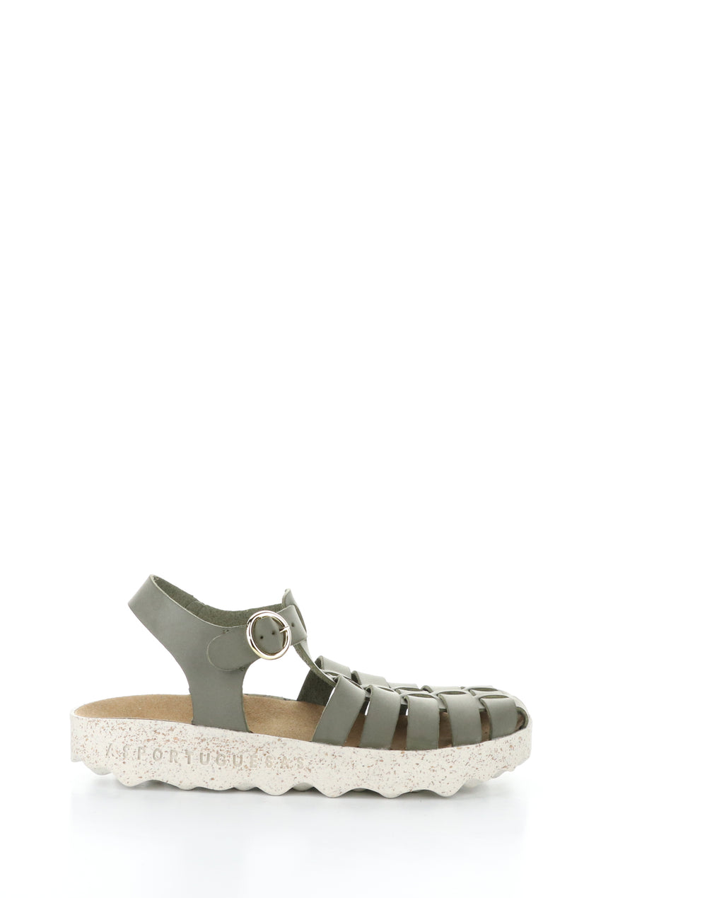 CALIX277ASP 005 KHAKI Round Toe Sandals