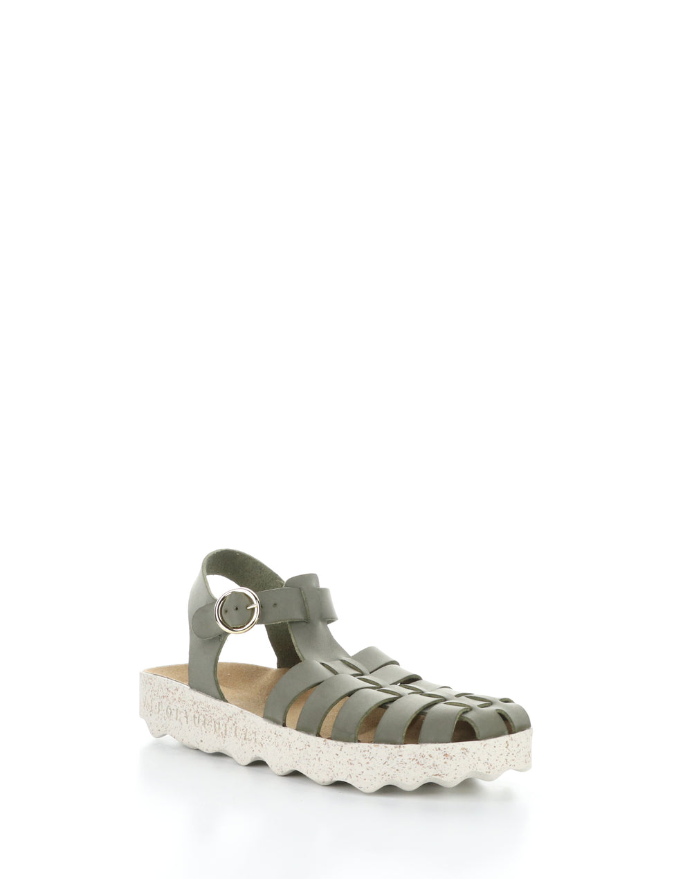 CALIX277ASP 005 KHAKI Round Toe Sandals