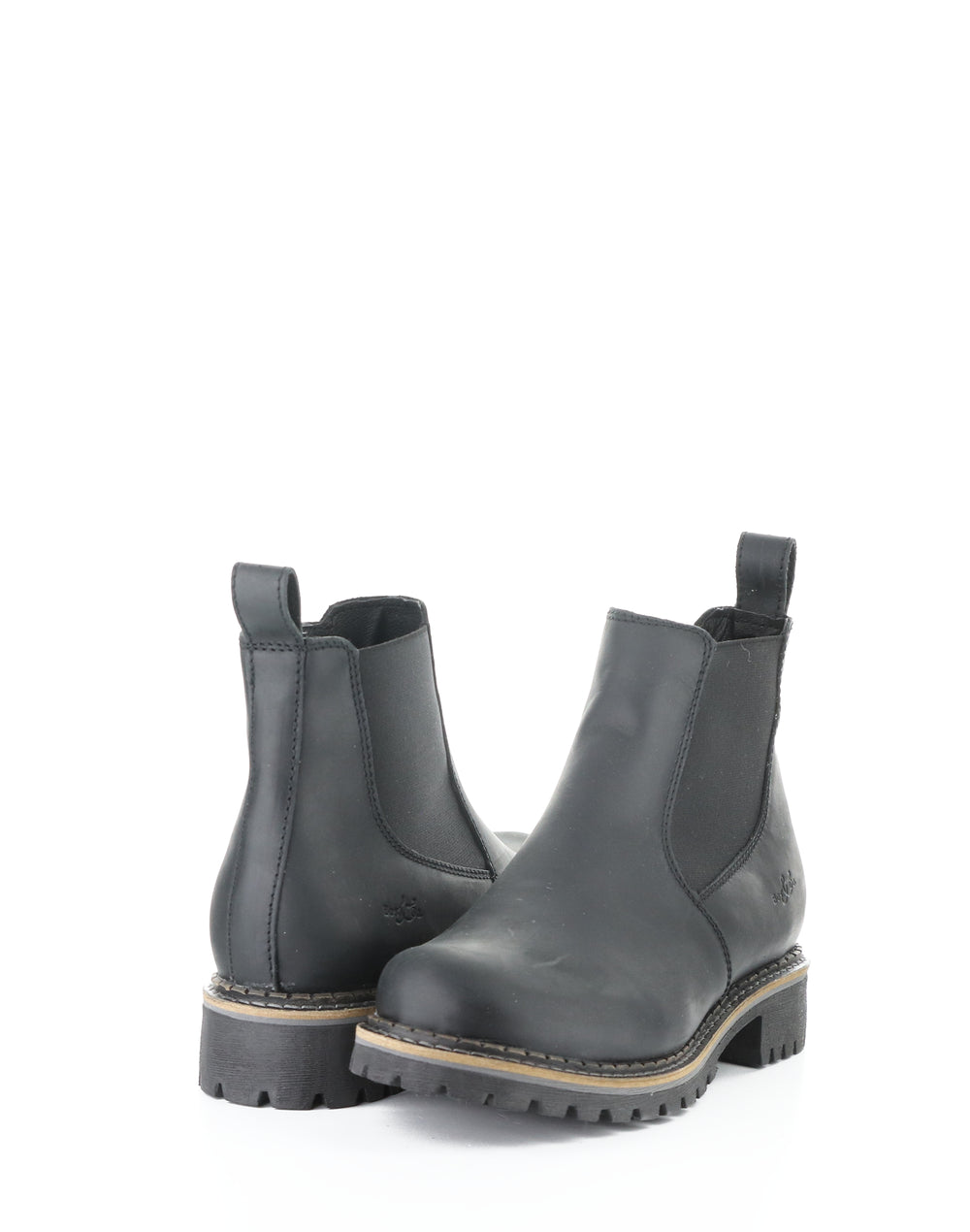 Camden Black Round Toe Boots